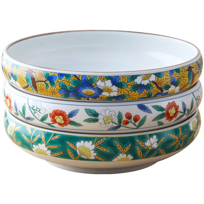 Japanese Imari Small Round Plate, 15 cm (Golden Green Floral Pattern)